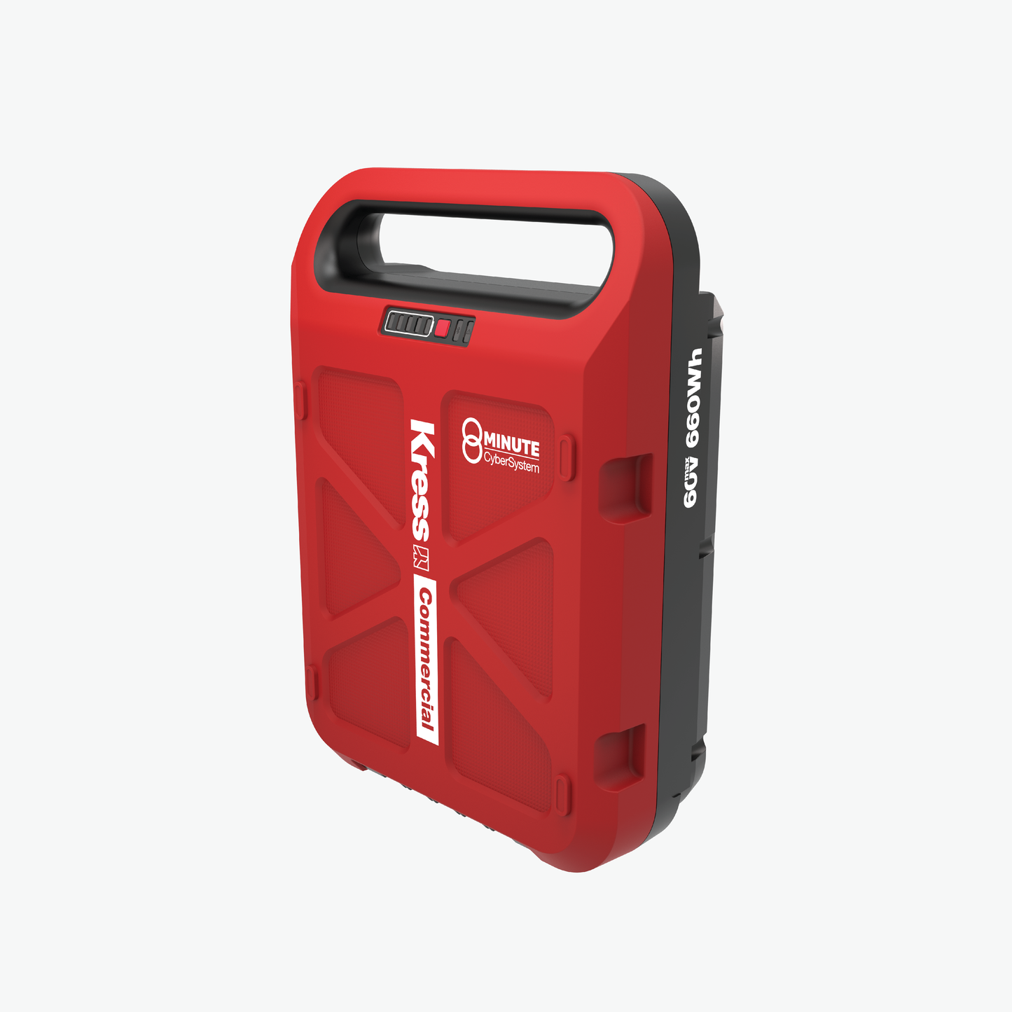 Kress 60V CyberPack 11Ah/660Wh 8-minute Charge Battery left side view
