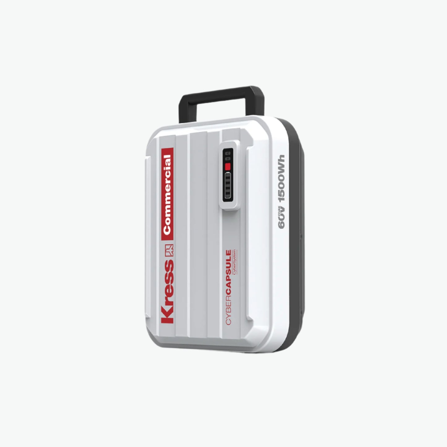 Kress 60V CyberCapsule 25Ah/1.5kWh Battery right side view with handle