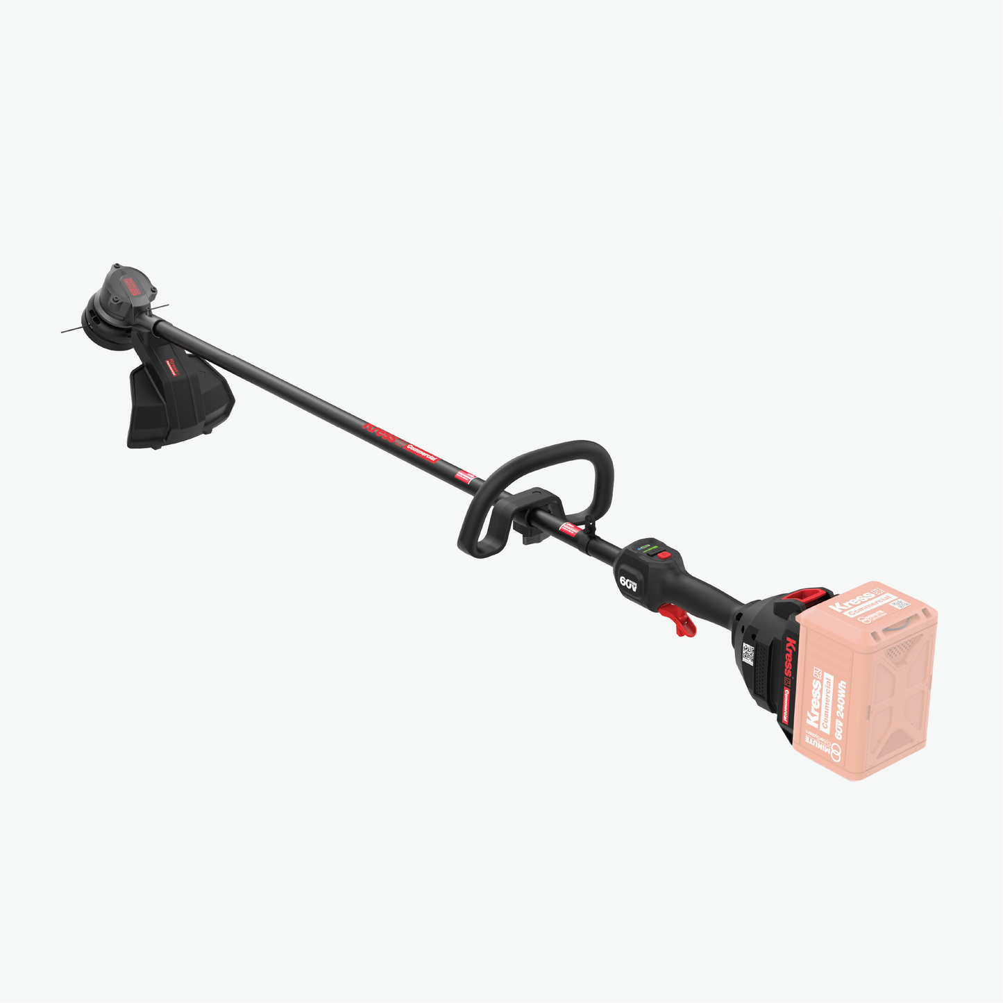 Kress Commercial 60V 16.5'' Front Motor Line Trimmer back side view