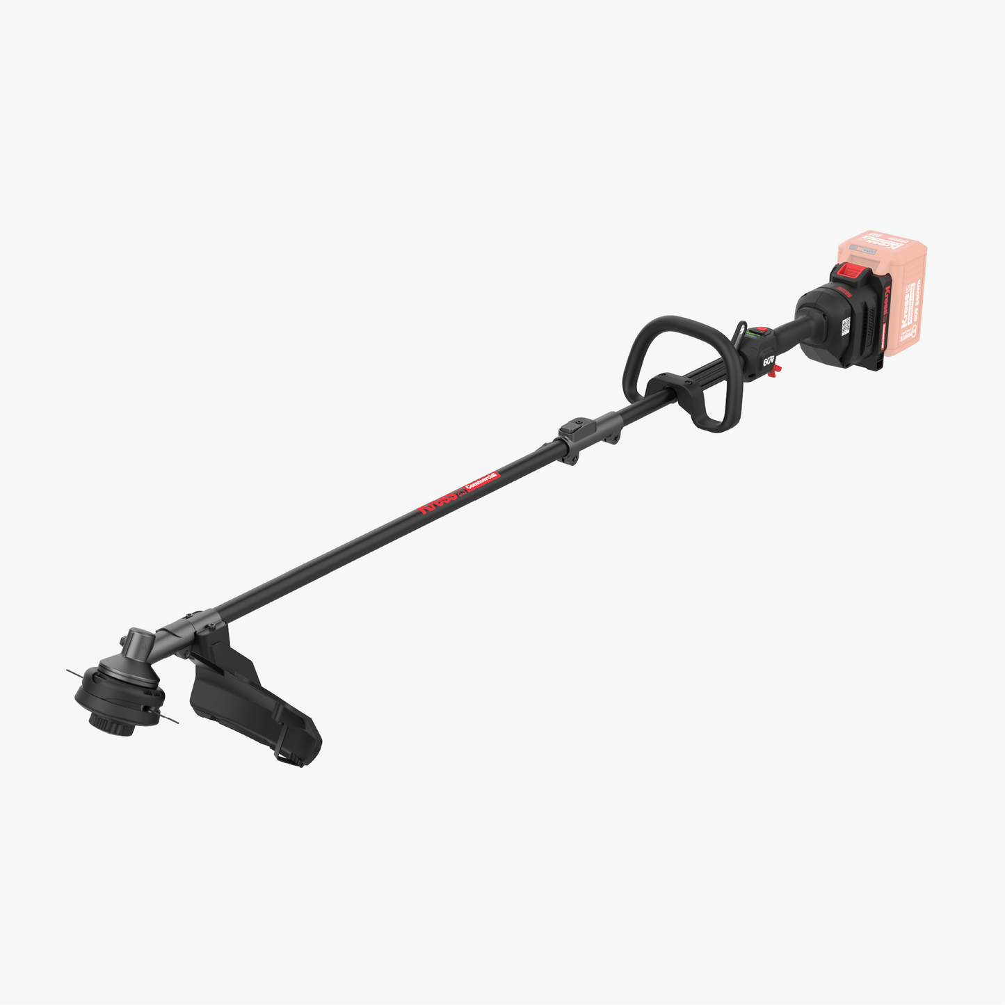 Kress Commercial 60V 16.5'' Attachment-Capable Trimmer right side view without battery