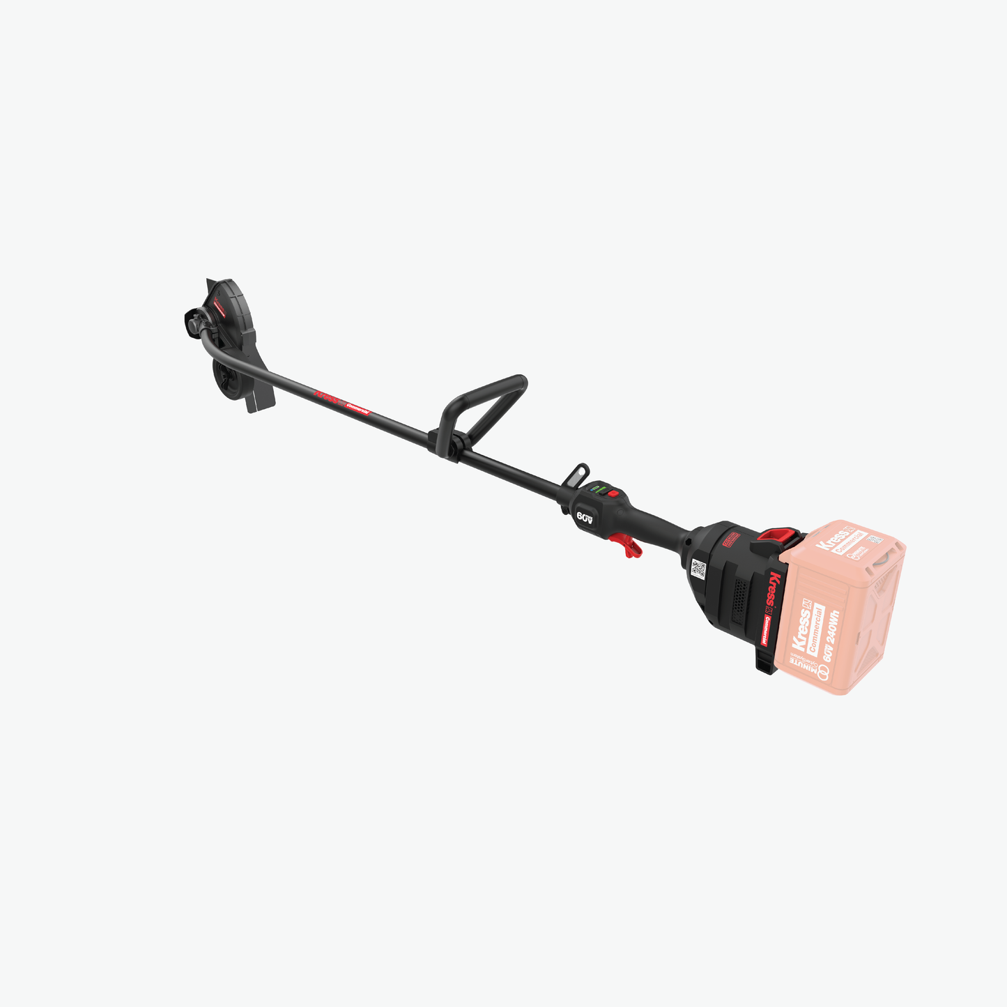 Kress Commercial 60V 8" Lawn Edger (Curved Shaft) back view