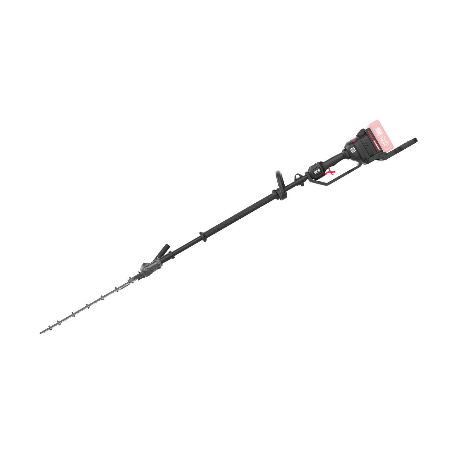 Kress Commercial 60V 22" Short Shaft Articulating (145°) Pole Hedge Trimmer left side view