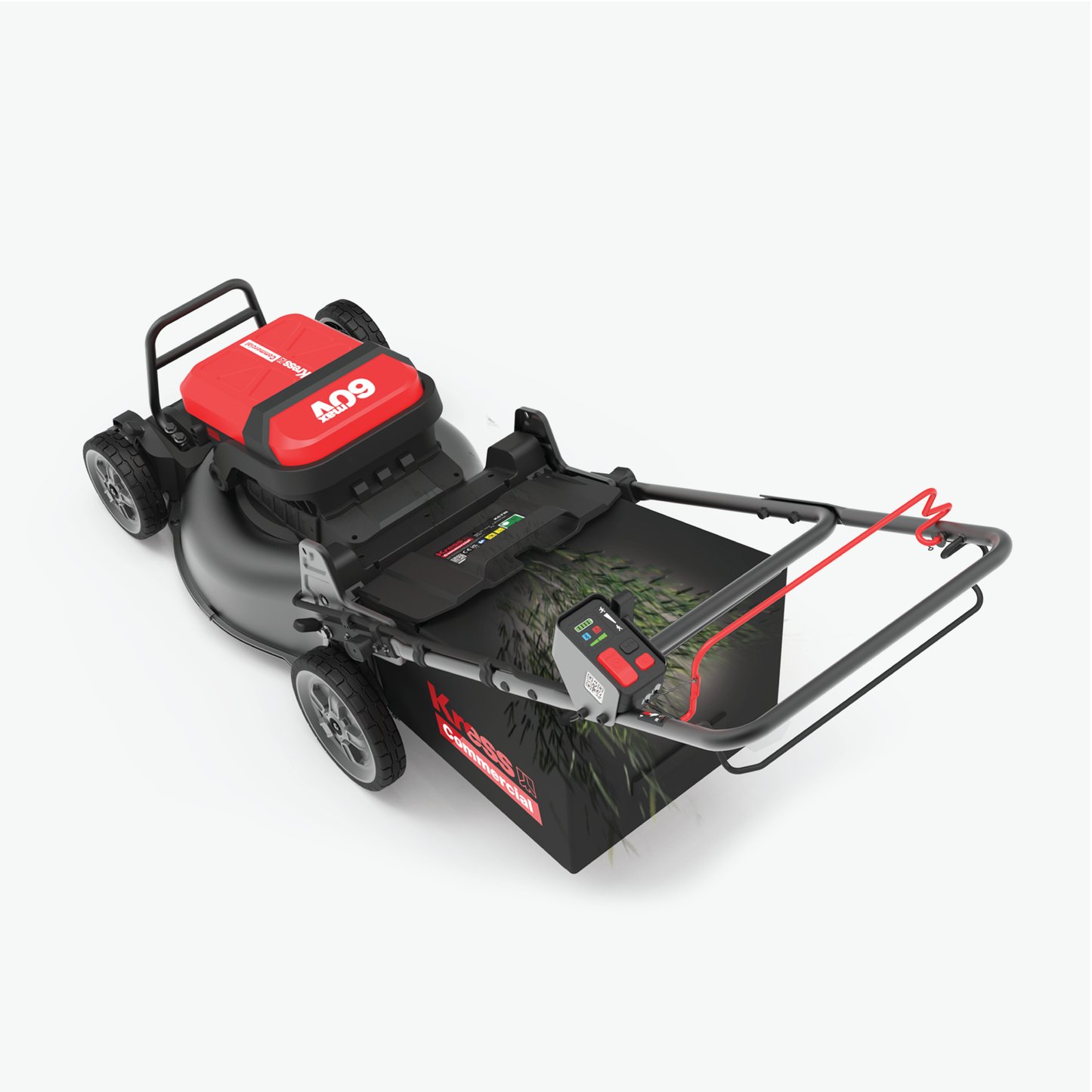 Kress Commercial 60V 21" Self-Propelled Mower top back view