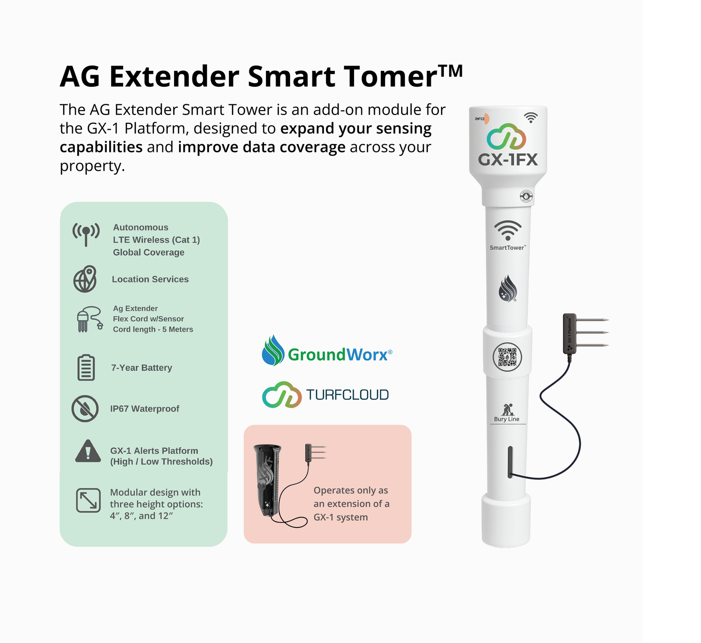 GroundWorx AG Extender Smart Tower with description