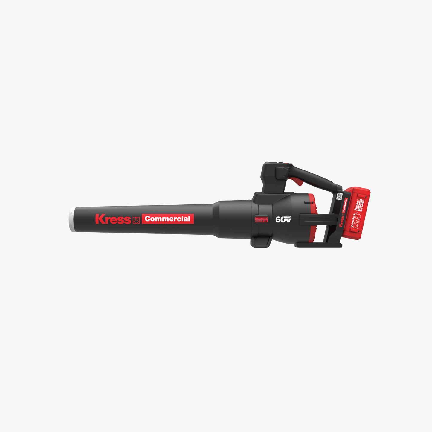 Kress Commercial 60V 22N Cordless Handheld Blower - 575 CFM left side view