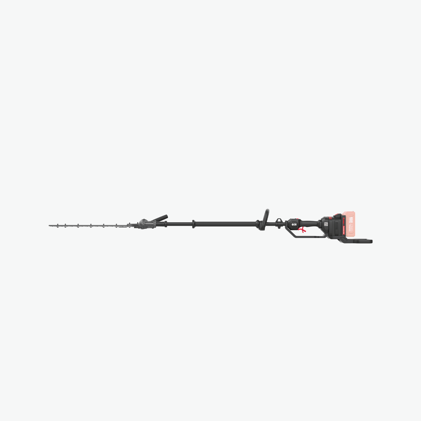 Kress Commercial 60V 22" Short Shaft Fixed (0°) Pole Hedge Trimmer side view