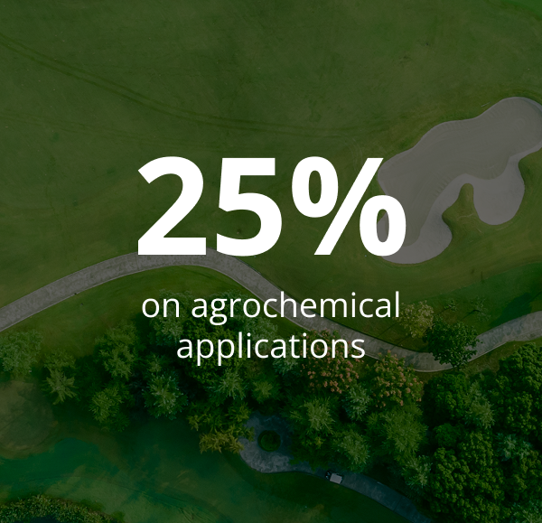 25% savings on agrochemical applications by using GreenSight Drone