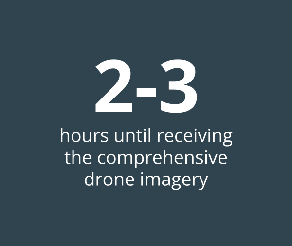 2-3 hours until receiving the drone imagery