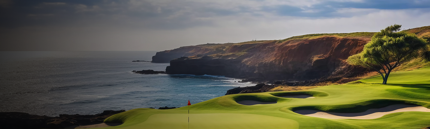 Golf Course nearby the ocean