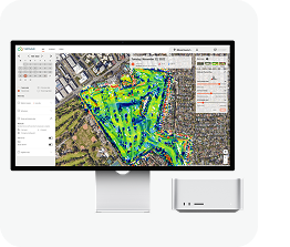 Desktop with Drone Imagery from TurfCloud