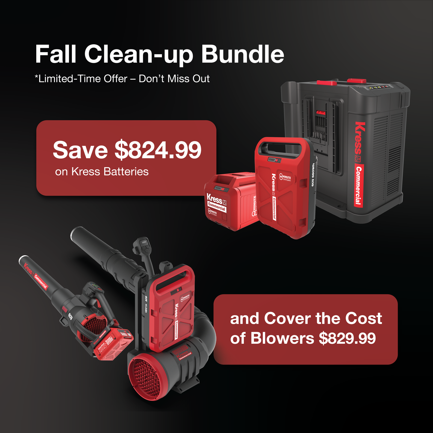 Fall Clean-Up Bundle: Save on Kress Power Tools
