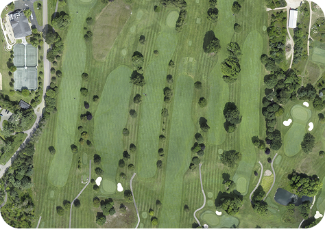 High-resolution image of golf course made by GreenSight Drone