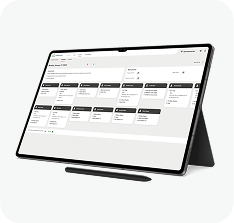 Tablet with Job Board in TurfCloud
