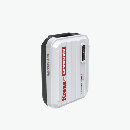 Kress 60V CyberCapsule 25Ah/1.5kWh Battery left side view without handle