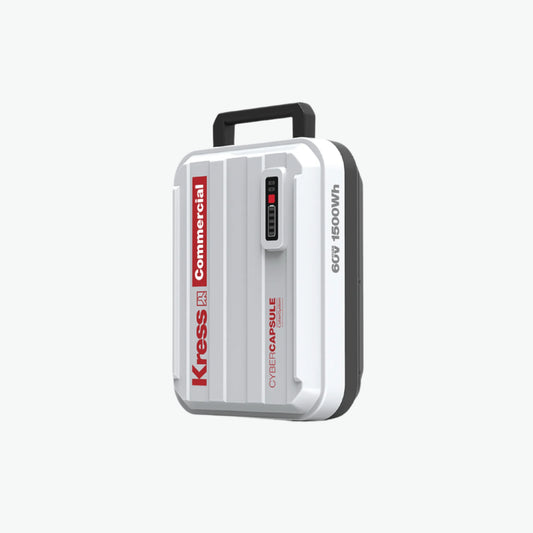 Kress 60V CyberCapsule 25Ah/1.5kWh Battery right side view with handle