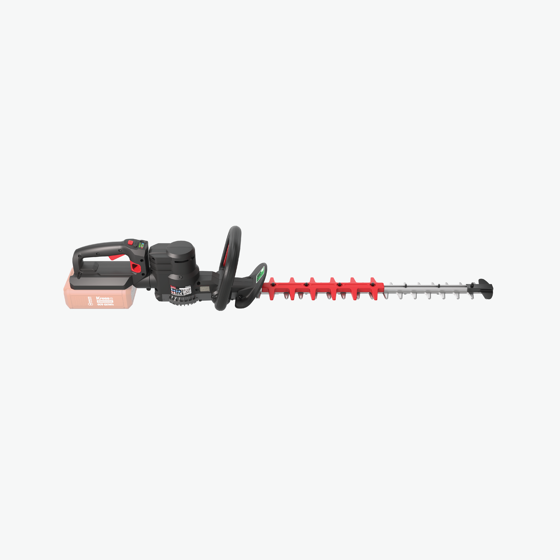 Kress Commercial 60V 25" Hedge Trimmer (2800/3200 spm) right top side view