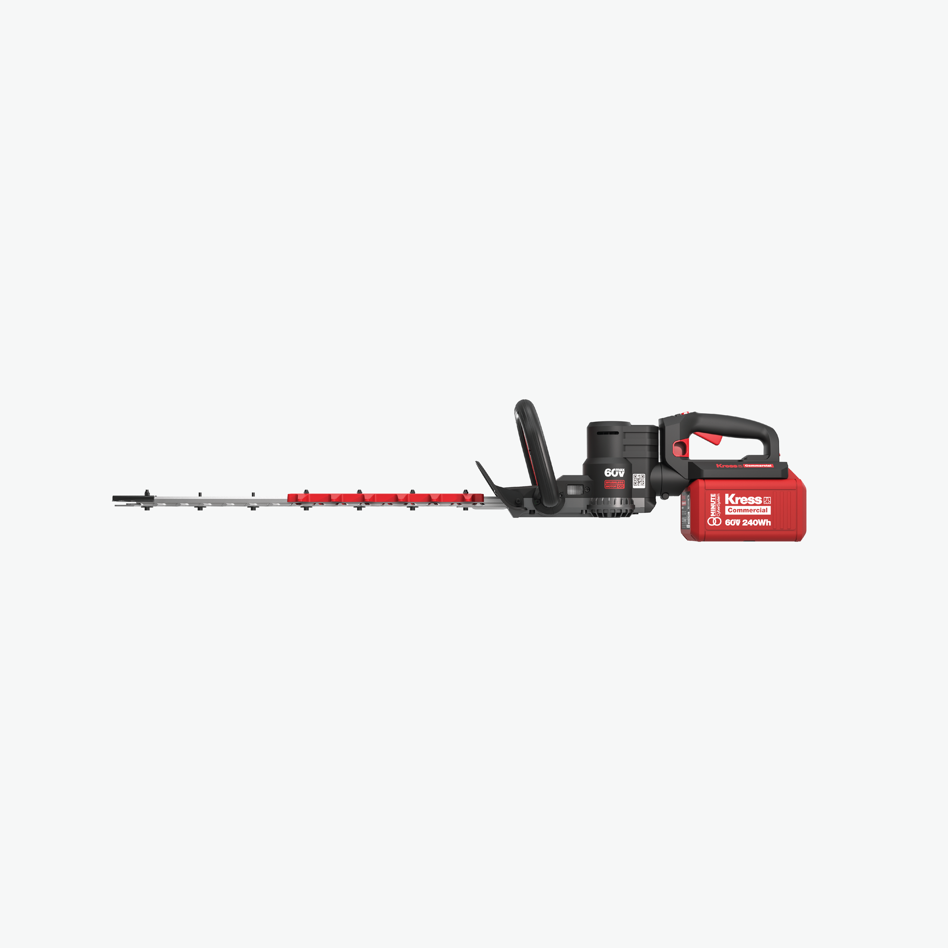 Kress Commercial 60V 25" Hedge Trimmer (2800/3200 spm) left side view