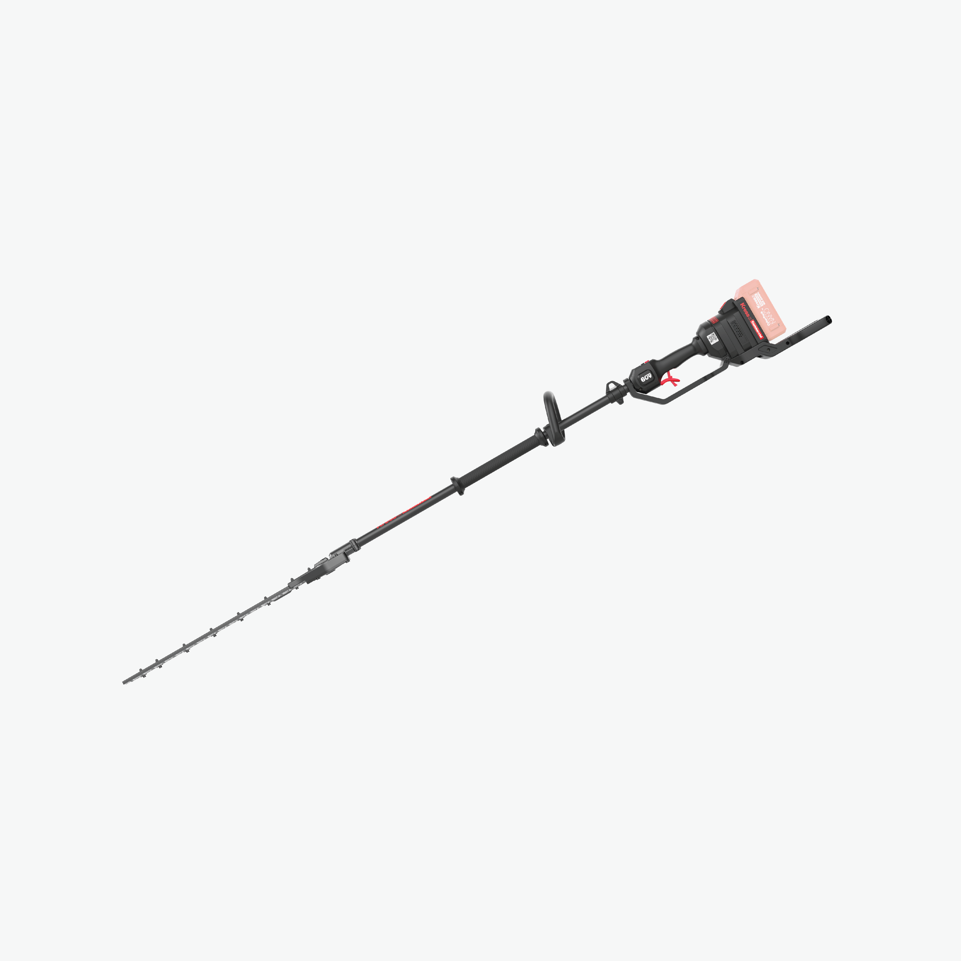 Kress Commercial 60V 22" Short Shaft Fixed (0°) Pole Hedge Trimmer left side view