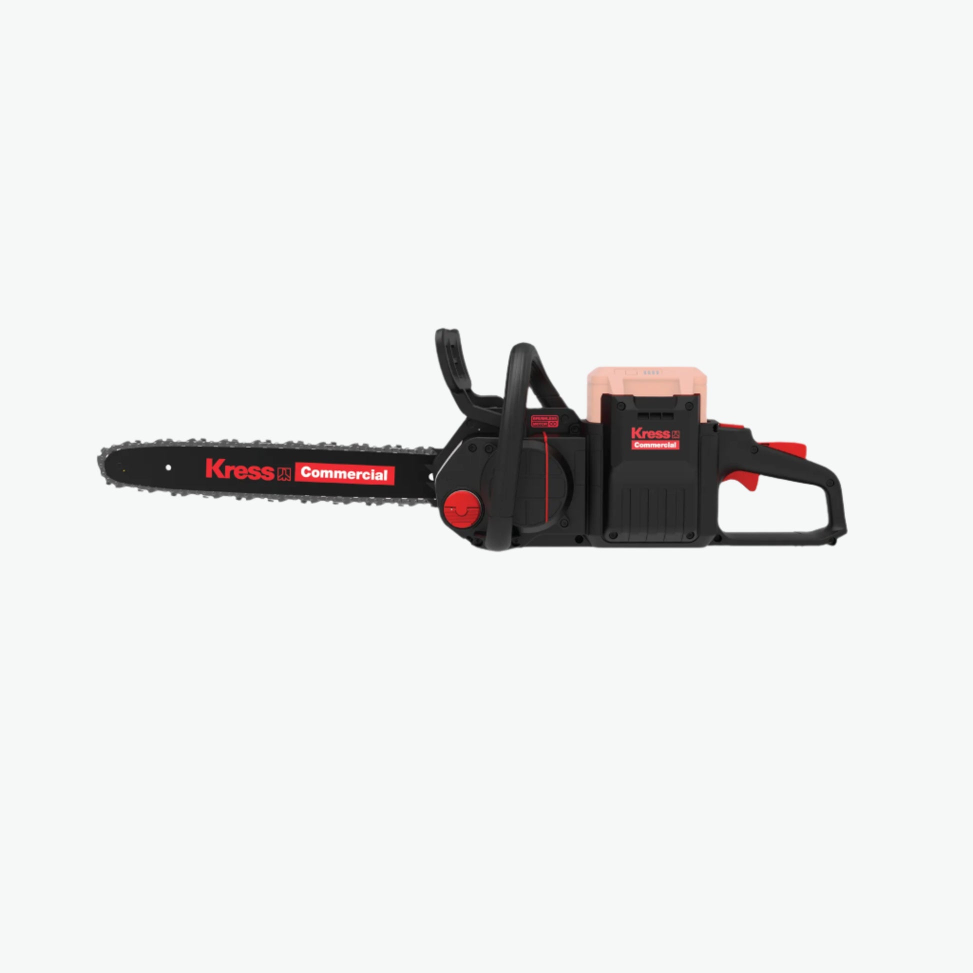 Kress Commercial 60V 16'' Chainsaw left side view