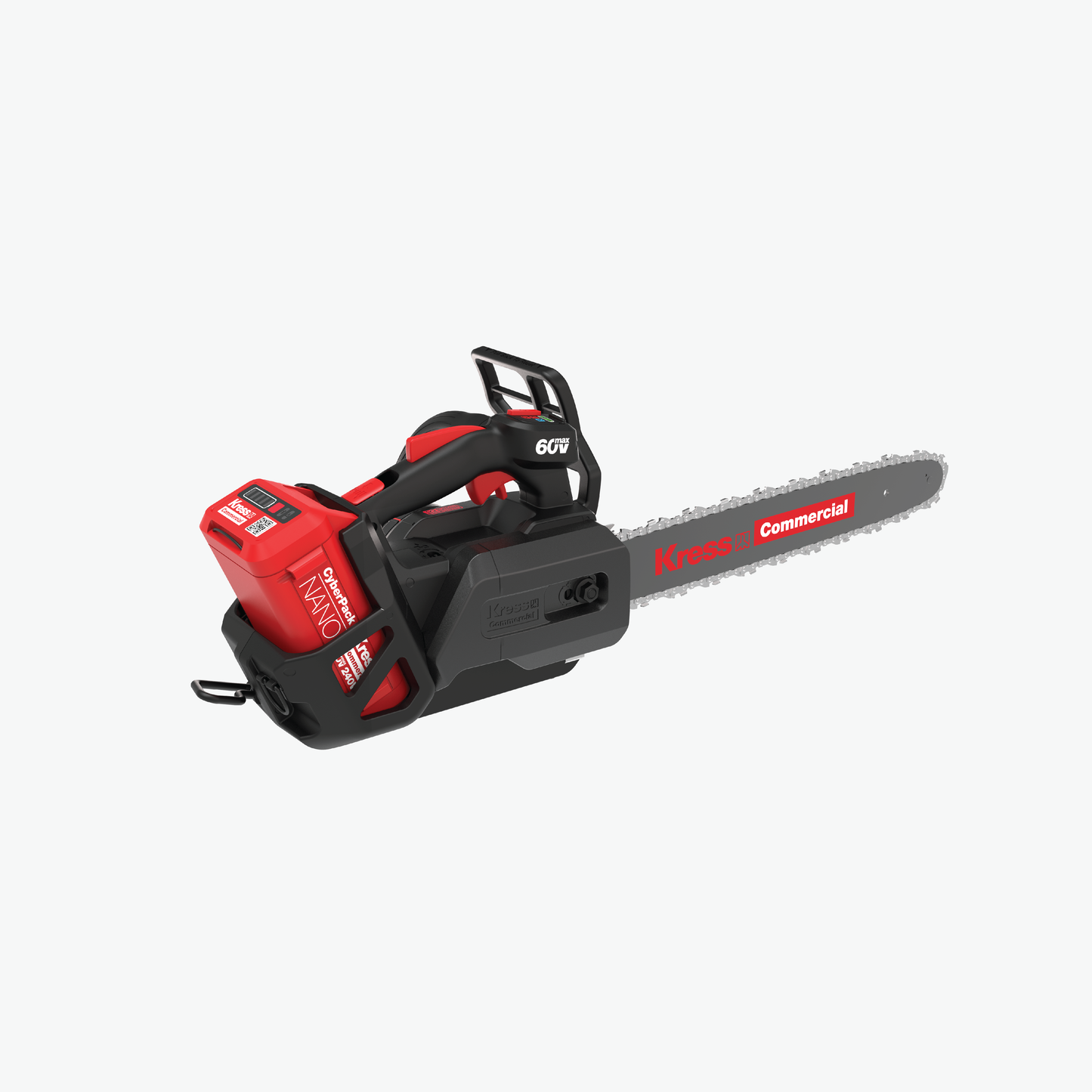 Kress Commercial 60V 14" Top Handle Chainsaw back right side view