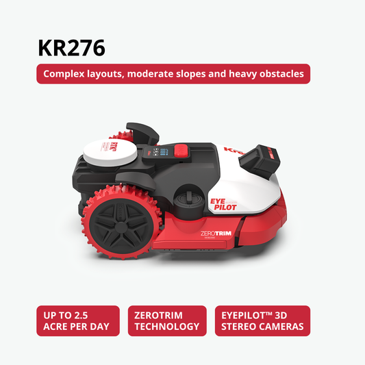 KR276 Kress EyePilot® RTKⁿ 2.5 acre robotic lawn mower with ZeroTrim with integrated 4G