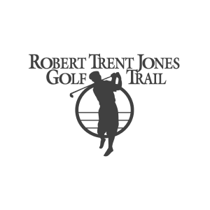 Logo of Robert Trent Jones Golf Trail with a silhouette of a golfer.
