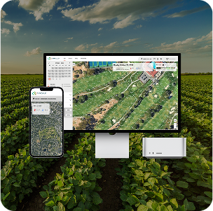Phone and desktop with TurfCloud interface