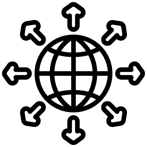 global market expansion icon